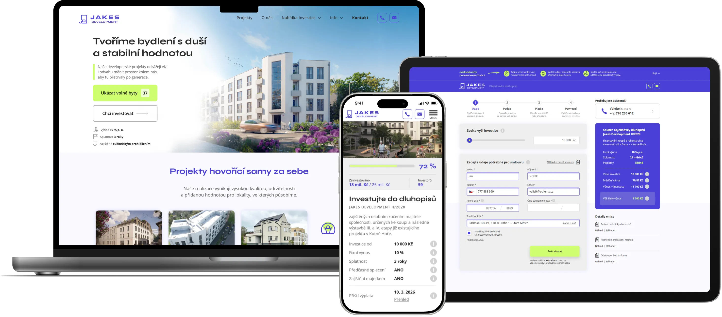 Jakeš Development - web